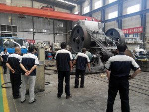 Jaw crusher running test